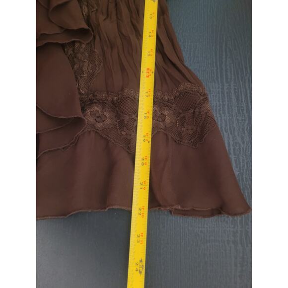 Vintage Robbie Bee Pleated Ruffle Top Skirt 2 PC Set Sz 12 Cottagecore Academia - Picture 10 of 13